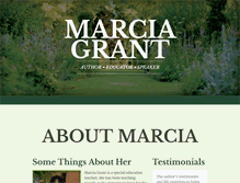 Tablet Screenshot of marciagrant.com